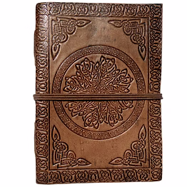 desert town unisex leather bound 196 pages vintage brown handmade unlined paper diary 5x7"-dirl148