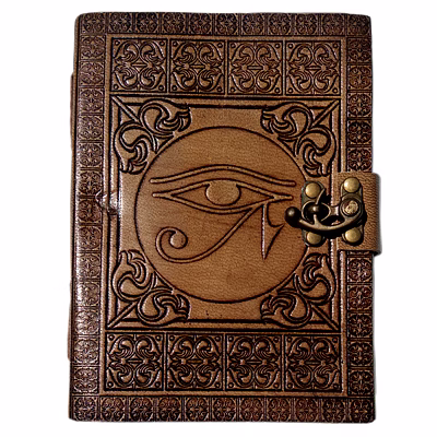 desert town unisex leather bound 196 pages vintage brown handmade unlined paper diary 5x7"-dirl150