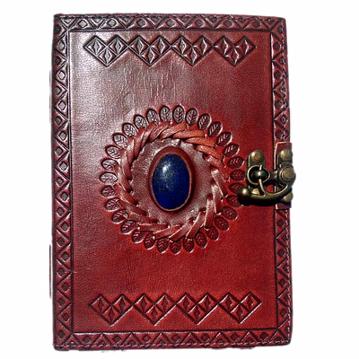 desert town unisex leather bound 196 pages tan handmade unlined paper diary 5x7"-dirl151