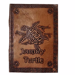 desert town unisex leather bound 196 pages vintage brown handmade unlined paper diary 6x8"-dirl155