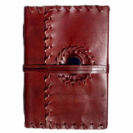 desert town unisex leather bound 196 pages tan handmade unlined paper diary 5x7"-dirl156