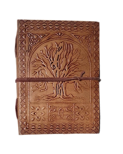 Desert Town Unisex Leather Bound 196 Pages Tan Handmade Unlined Paper Diary 5X7&quot;-DIRL157-DIRL157-5X7