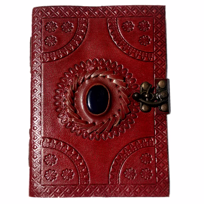 desert town unisex leather bound 196 pages tan handmade unlined paper diary 5x7"-dirl164