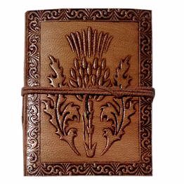 desert town unisex leather bound 196 pages vintage brown handmade unlined paper diary 3x4"-dirl167