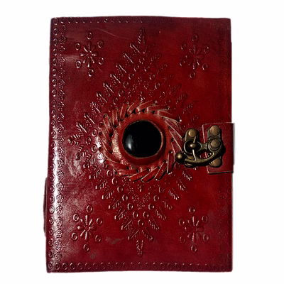 desert town unisex leather bound 196 pages tan handmade unlined paper diary 5x7"-dirl170