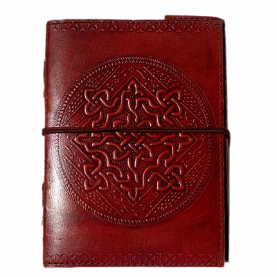 desert town unisex leather bound 196 pages tan handmade unlined paper diary 5x7"-dirl176