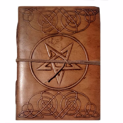 desert town unisex leather bound 196 pages vintage brown handmade unlined paper diary 5x7"-dirl179