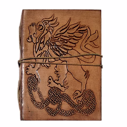 desert town unisex leather bound 196 pages vintage brown handmade unlined paper diary 5x7"-dirl180