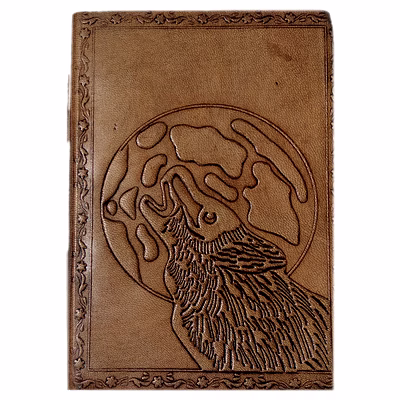 desert town unisex leather bound 196 pages vintage brown handmade unlined paper diary 5x7