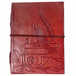 desert town unisex leather bound 196 pages tan handmade unlined paper diary 5x7"-dirl184