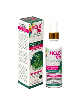 Organic Aloe Vera, Neem &amp; Tulsi Face Wash 100 ml-HOANTF-1-sm