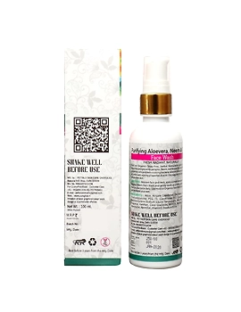 Organic Aloe Vera, Neem &amp; Tulsi Face Wash 100 ml-2-sm