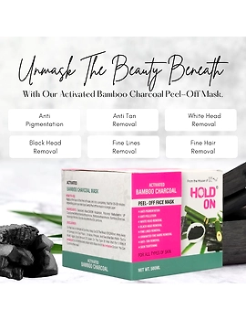 Activated Bamboo Charcoal Peel Off Face Mask Big Pack 500 ml-1-sm