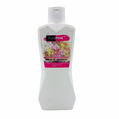 purepink face & body lotion with vitamin a and e 250 ml