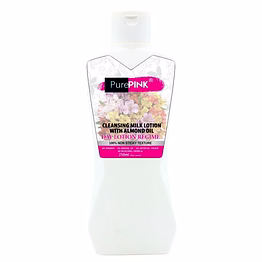 purepink cleansing milk lotion with almond oil 250 ml