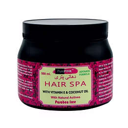 purepink hair spa with vitamin e and coconut oil 500 ml
