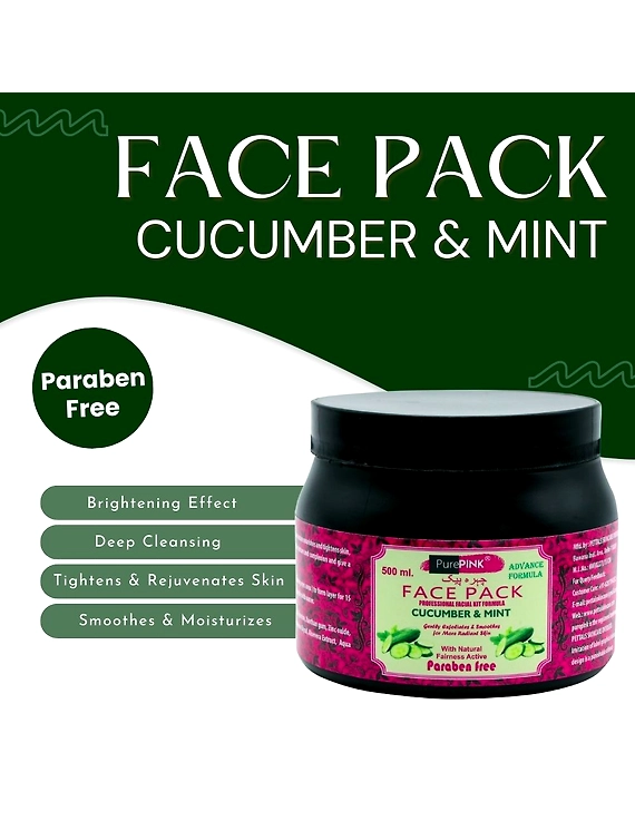 Face Pack Cucumber And Mint 500 ml-1