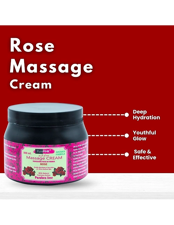 Massage Cream Rose 500 ml-1