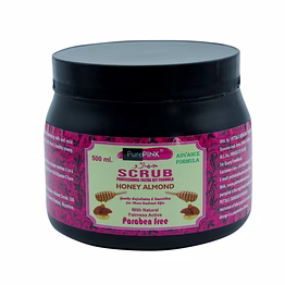 purepink scrub honey almond 500 ml