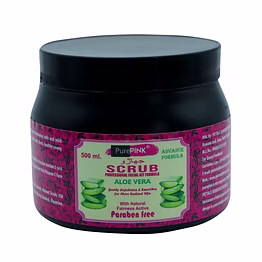 purepink scrub aloe vera 500 ml