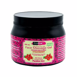 purepink face massage gel strawberry 500 ml