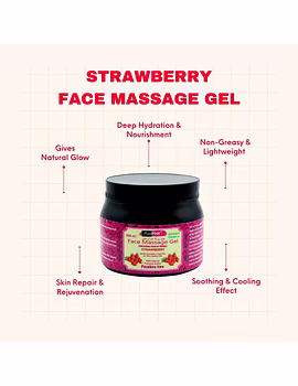 Face Massage Gel Strawberry 500 ml-1-sm