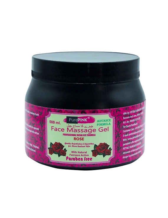 Face Massage Gel Rose 500 ml-FMGR-1
