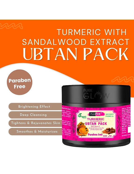 Turmeric With Sandalwood Extract Ubtan Pack 500 ml-1