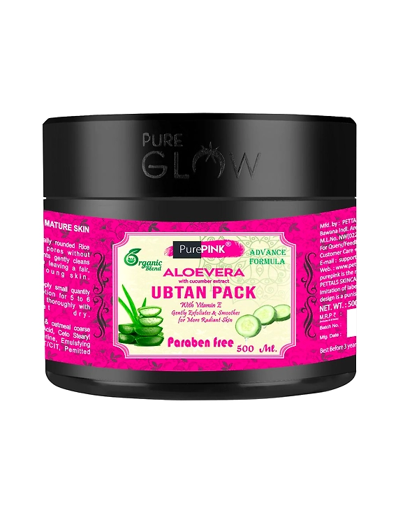 Aloe Vera With Cucumber Extract Ubtan Pack 500 ml-AVCU-1