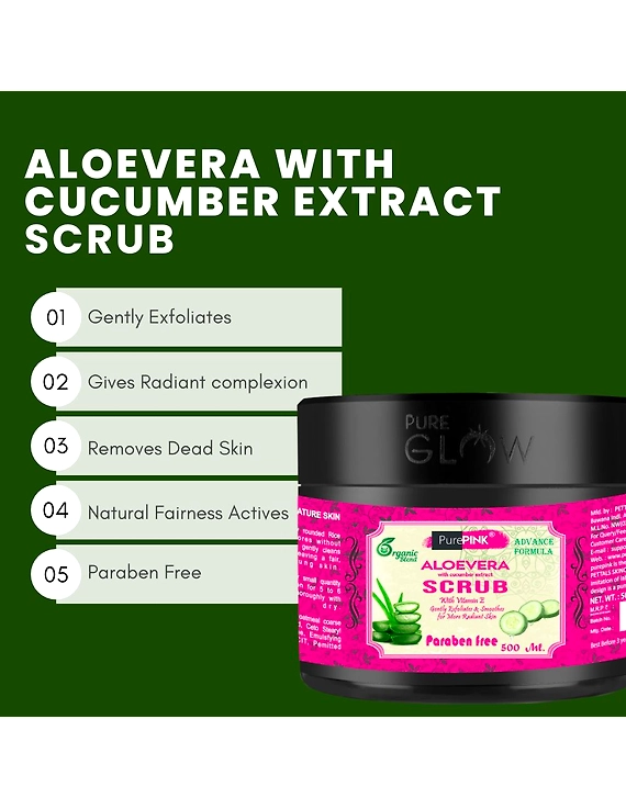 Aloe Vera With Cucumber Extract Scrub 500 ml-1