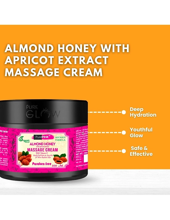 Almond Honey With Apricot Extract Massage Cream 500 ml-1