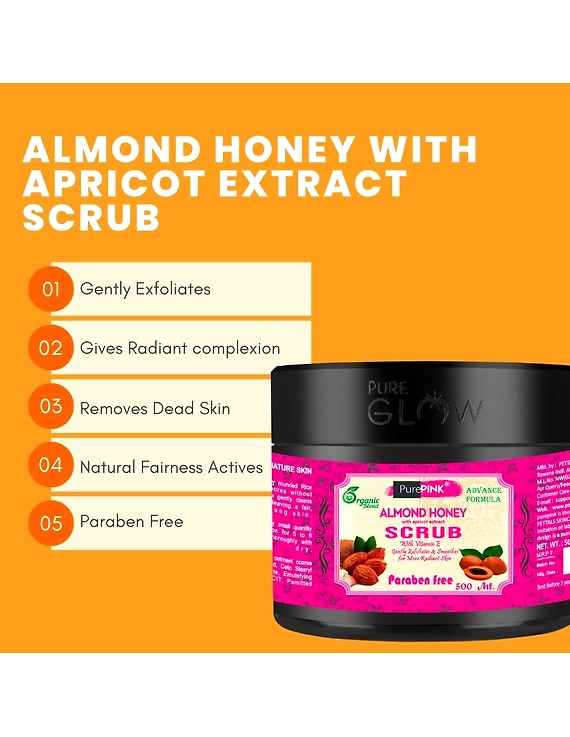 Almond Honey With Apricot Extract Scrub 500 ml-1