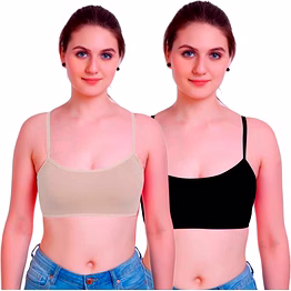 prajo women, girls bralette lightly padded 6 strap bra combo