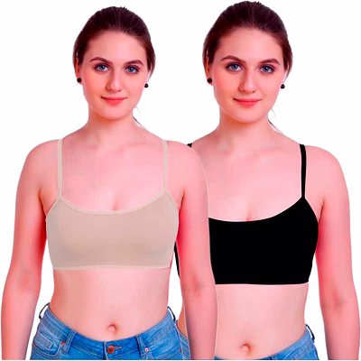 prajo women, girls bralette lightly padded 6 strap bra combo