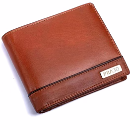 prajo men tan genuine leather wallet (7 card slots)