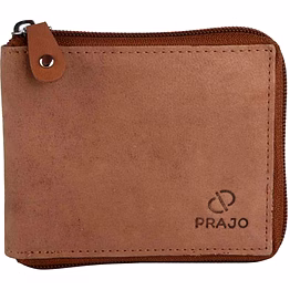 prajo men tan genuine leather wallet (7 card slots)