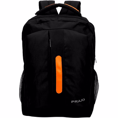 prajo orange laptop bag /backpack