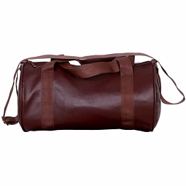 prajo leather duffel gym bag