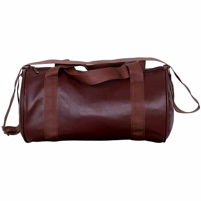prajo leather duffel gym bag