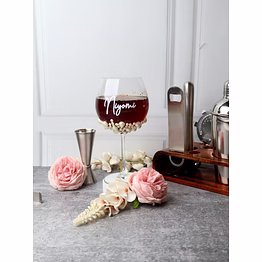 embellished gin glass