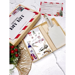 diy christmas luggage tag