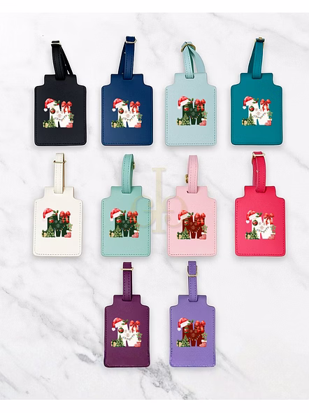 DIY CHRISTMAS LUGGAGE TAG
