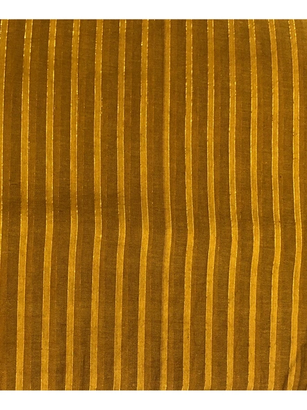 Brown Golden Zari Lining Cotton-3