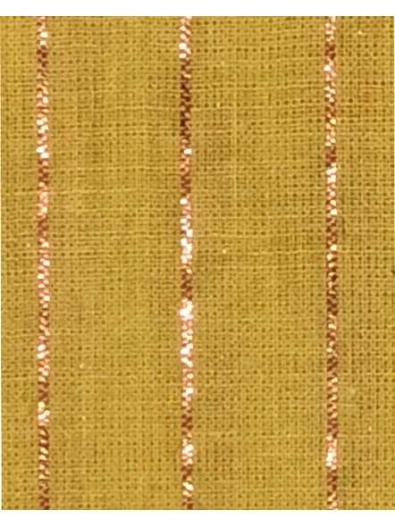 Light Yellow Zari Lining Cotton-3