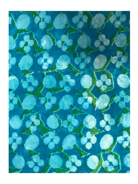 Sky Blue Batik Print Cotton-2