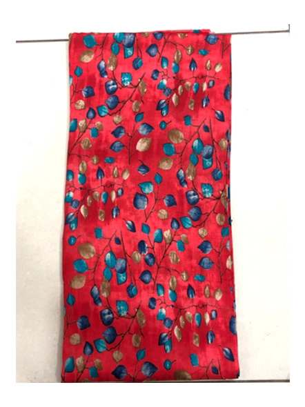 Red Floral Cotton Print-Fab-26