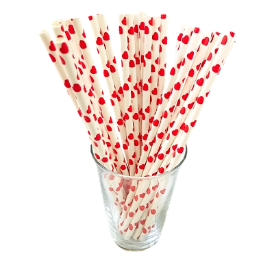 Generic Imported Biodegradable Paper Straws (6mm, Imported, Pack of 50 pieces)