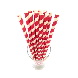 Generic Domestic Biodegradable Paper Straws (8mm, Domestic, Pack of 100 Pieces)