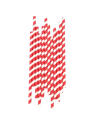Biodegradable Paper Straws (8mm, Domestic, Pack of 100 Pieces)-1