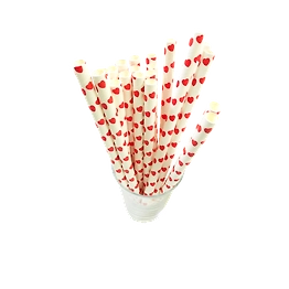 Generic Imported Biodegradable Paper Straws (10mm, Imported, Pack of 50 pieces)